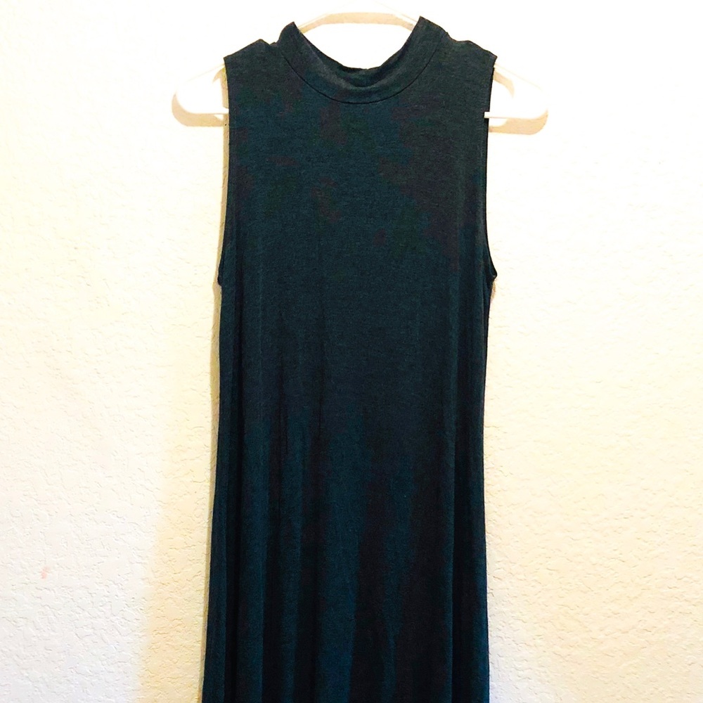 Faded Glory Sleeveless T-Shirt Dress Gray